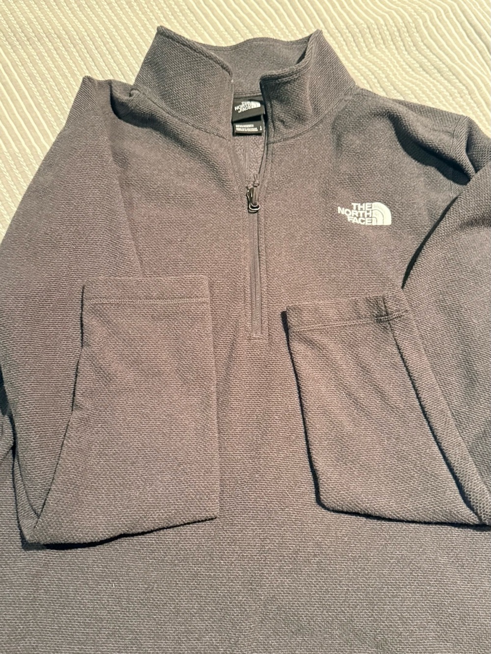 The North Face Men’s Dark Gray Half-Zip Pullover Sweater